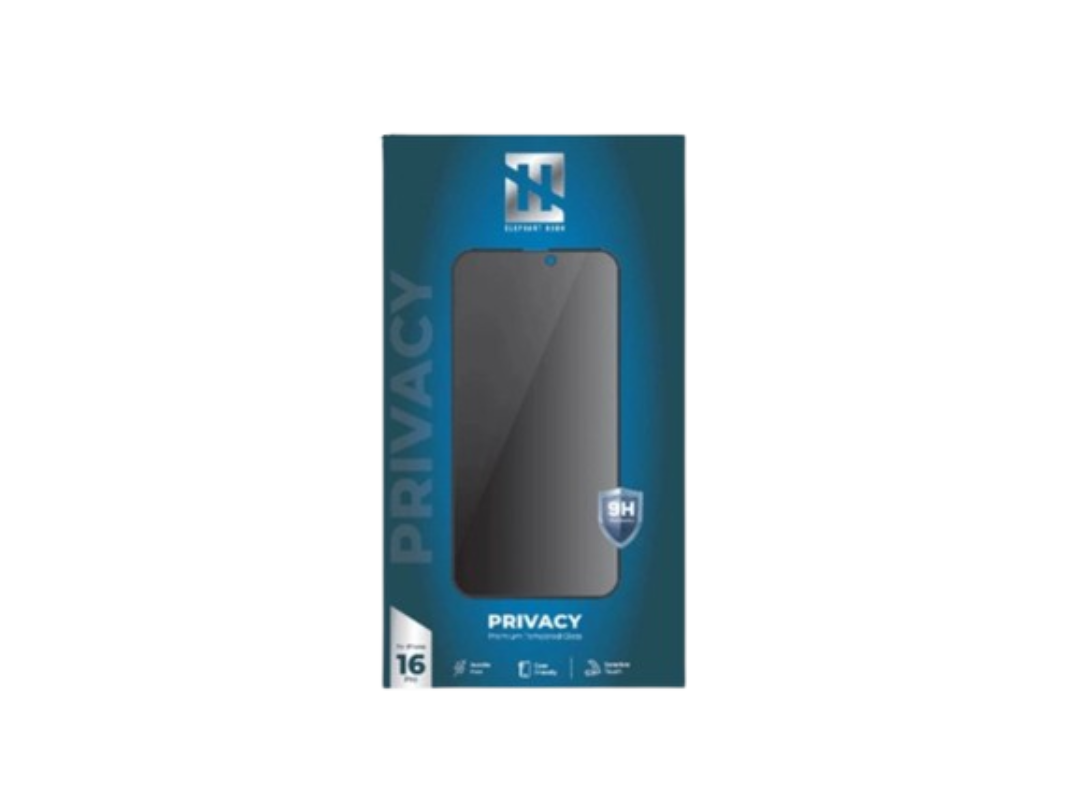 Buy Elephant Horn Privacy Tempered Glass for iPhone 16 Pro in Qatar Buy Elephant Horn Privacy Tempered Glass for iPhone 16 Pro in Qatar